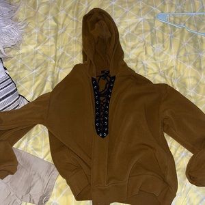 Brown hoodie